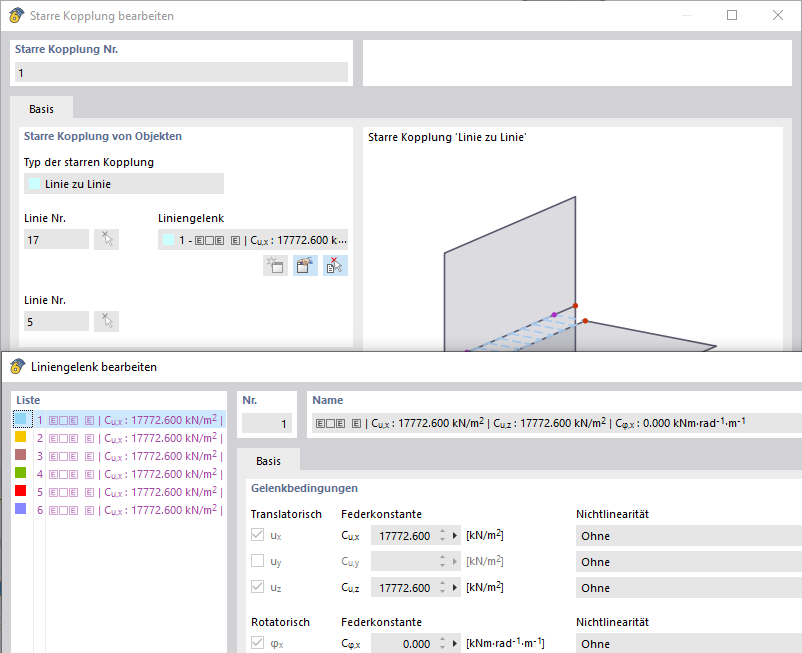 Połączenie sztywne dla blachy belki