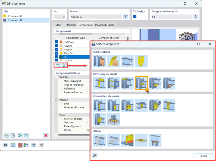KB 001890 | Wstawianie komponentu żebra