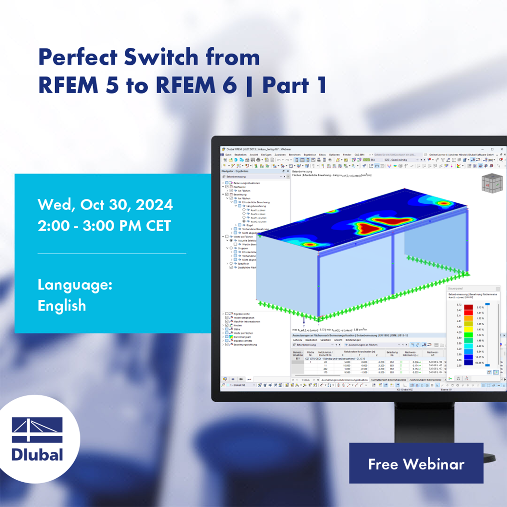 Idealne przejście z RFEM 5 na RFEM 6 | Część 1