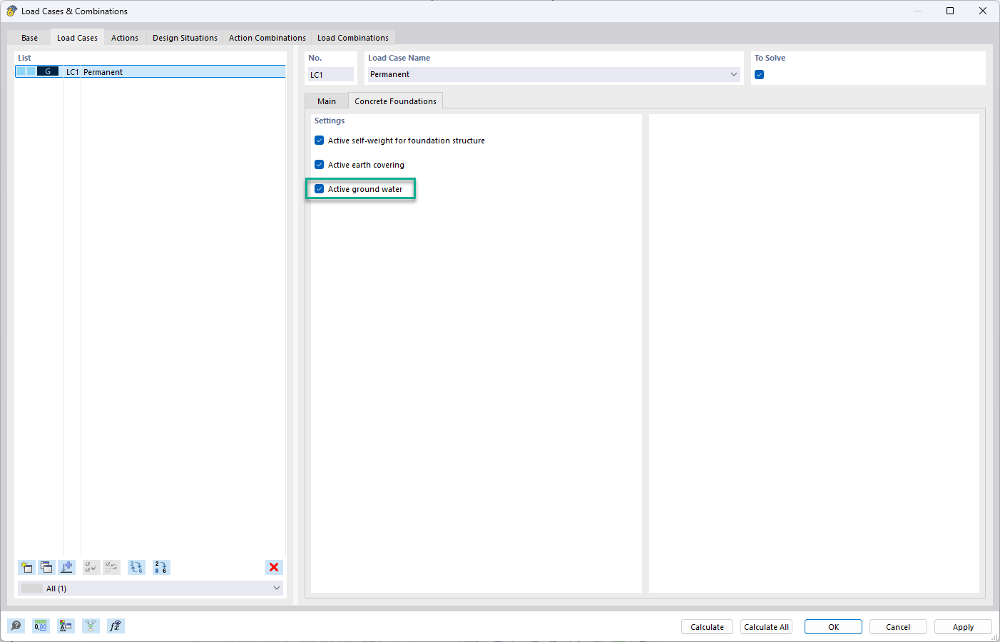 Fundamenty betonowe z automatycznym uwzględnieniem wód gruntowych