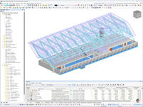 Model RFEM BORA Flagshipstore, Herford