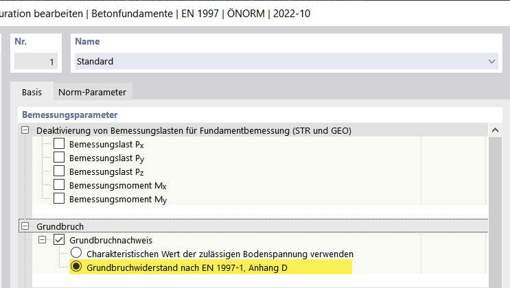 Przedstawienie fundamentów betonowych do analizy nośności podłoża gruntowego zgodnie z EN 1997-1 Załącznik D