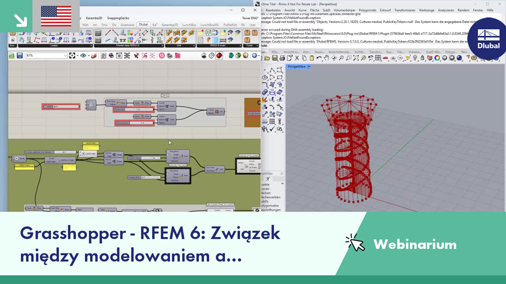 Webinar cover featuring the reference VG 005265 and a title on modeling and design integration.