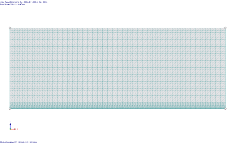 Rysunek przedstawiający ustrukturyzowane warstwy graniczne wzdłuż dna tunelu z wyraźnymi przejściami materiałowymi