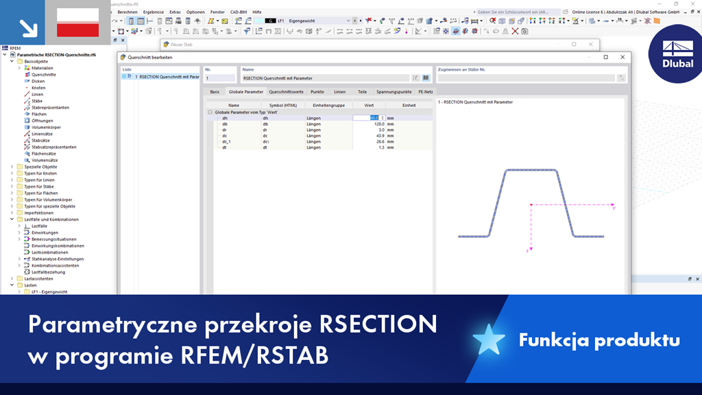 Parametrische RSECTION-Querschnitte in RFEM und RSTAB veranschaulicht
