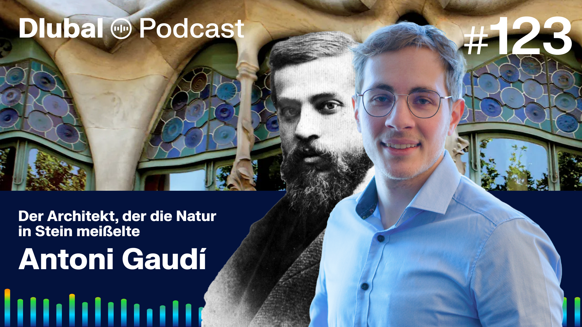 Wizualizacja podcastu o dziełach Antoniego Gaudíego z odniesieniem do VG 005362