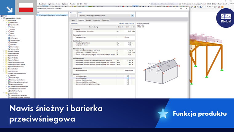 Funkcja techniczna nawisu śnieżnego z rozwiązaniami płotka przeciwśniegowego