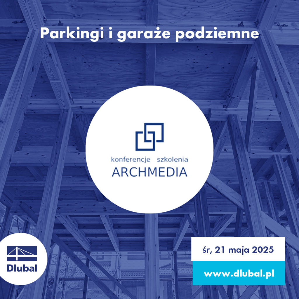 Widok podziemnego parkingu betonowego z nowoczesną architekturą garaży. Stosowane są innowacyjne techniki budowlane.