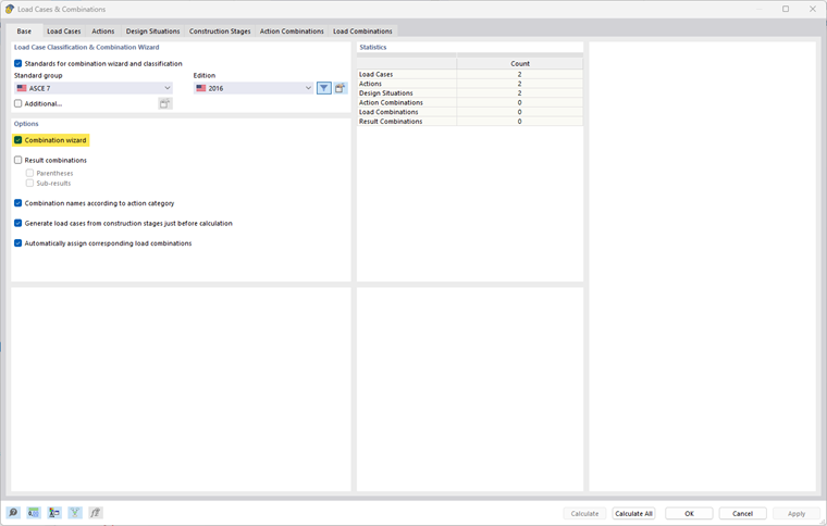 Aktuwacja generatora kombinacji.