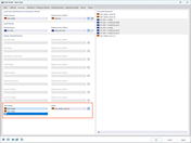 Widok okna Edytuj model - Dane podstawowe w programie RFEM 6 przedstawiające ustawienia norm dla przypadków obciążeń, klasyfikacji, generatora obciążeń i projektowania konstrukcji szklanych.