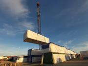 Zespół budynków o innowacyjnym designie, zwany Heimdalsporten, charakteryzujący się unikalną geometrią