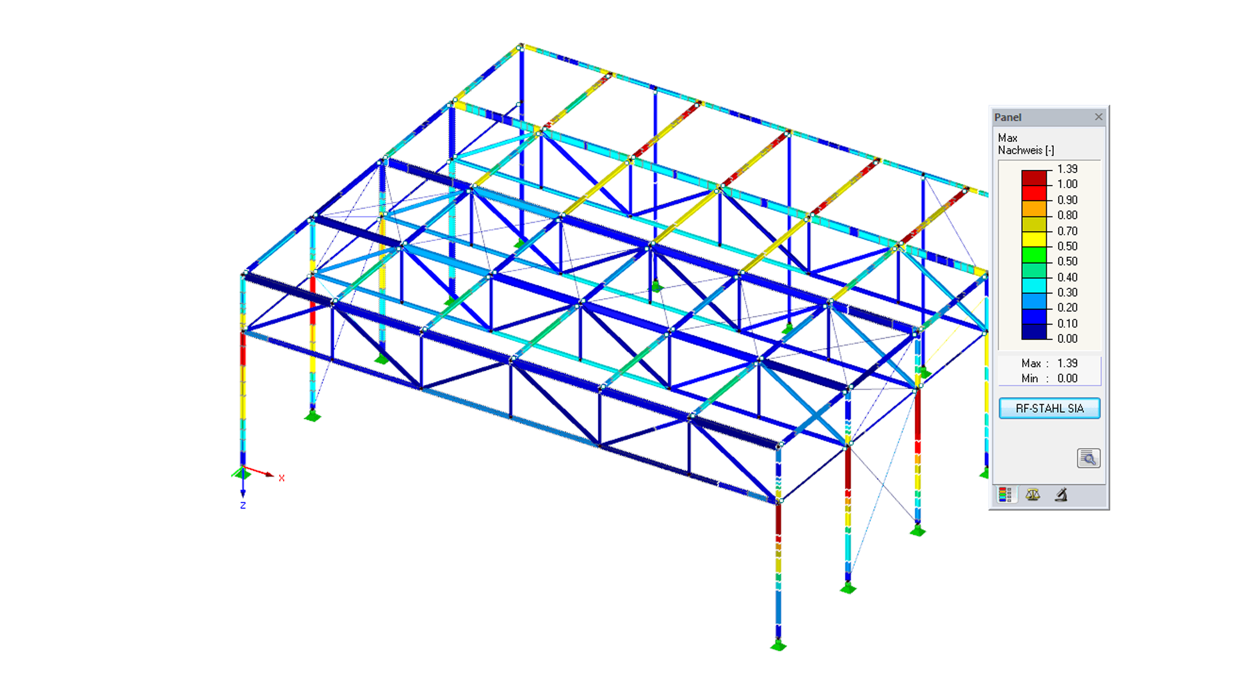 Projektowanie konstrukcji stalowych za pomocą rozszerzenia RF-/STEEL SIA dla sprawdzeń w stanach granicznych według SIA 263.
