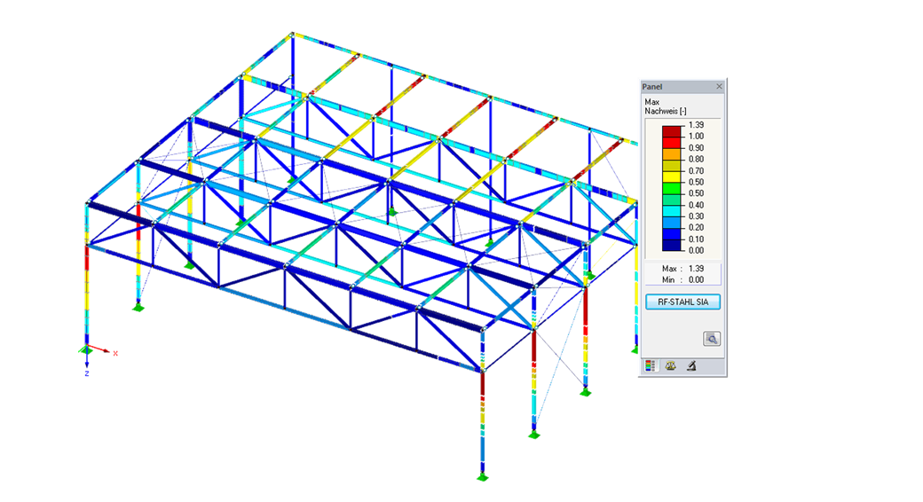 Sprawdzanie projektowe prętów stalowych zgodnie z meksykańską normą NTC-RCDF w programie RF-/STEEL NTC‑DF
