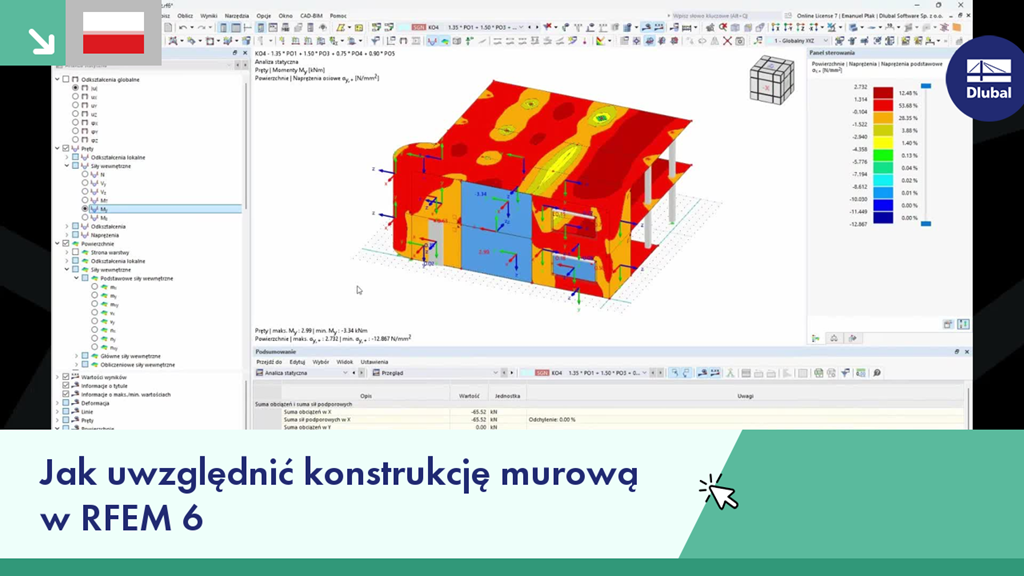 Jak uwzględnić konstrukcję murową w RFEM 6