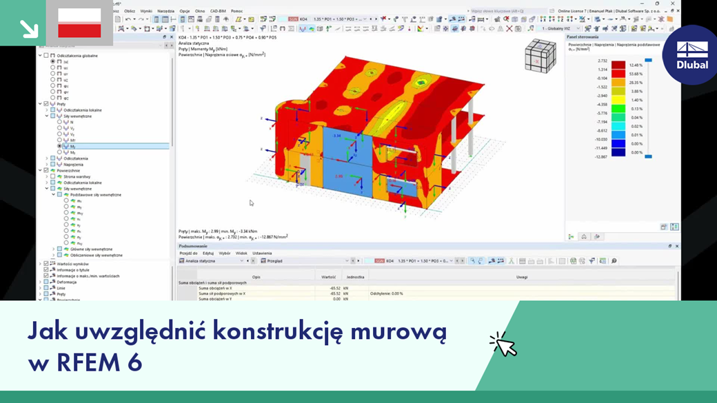 Jak uwzględnić konstrukcję murową w RFEM 6