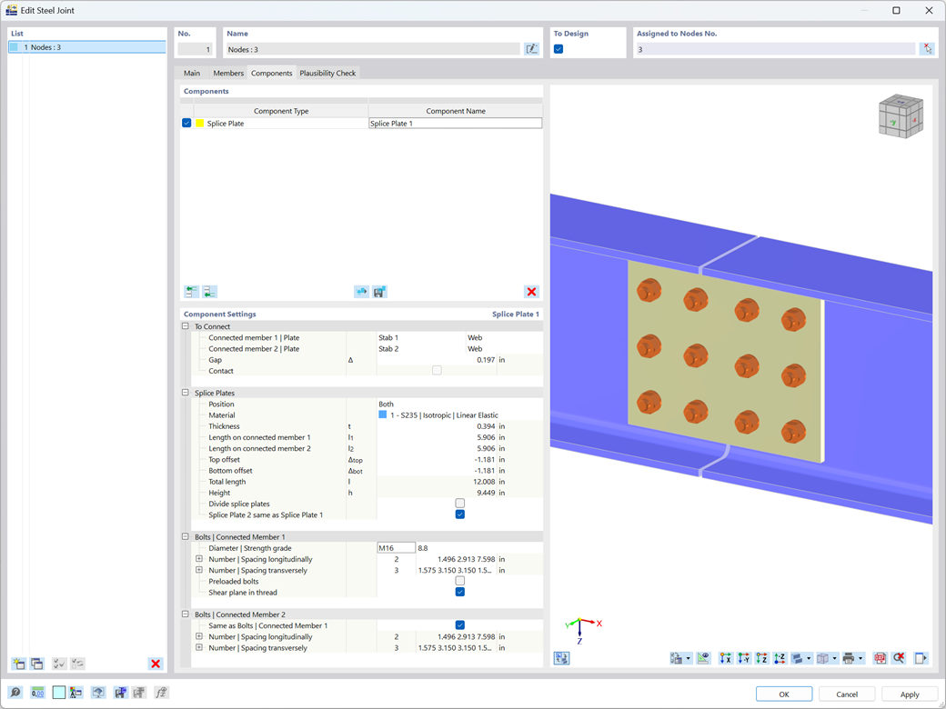 Szczegóły połączenia blachy kryjącej w konstrukcji stalowej z uwzględnieniem zakładki śrubowej