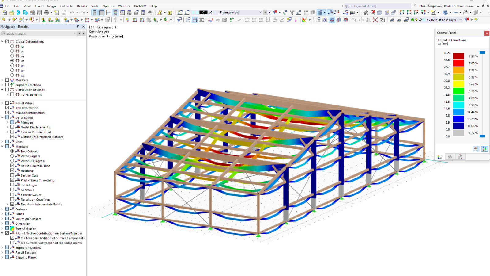 Hala tenisowa klubu Bob-Club Fürth podczas fazy budowy pokazuje szczegóły konstrukcyjne i postęp prac budowlanych.