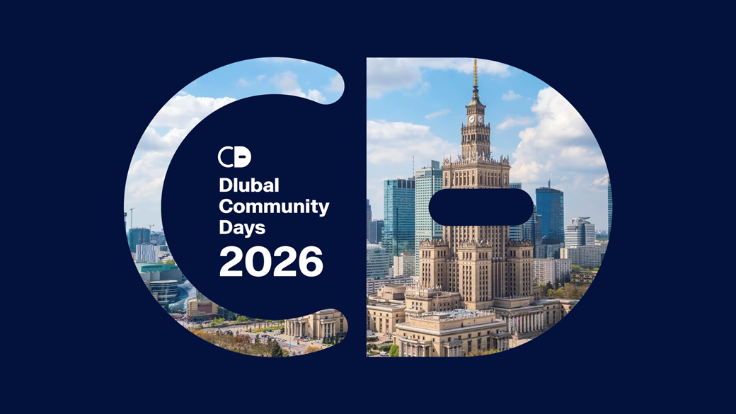 Oto przetłumaczony tekst zgodnie z wytycznymi:
Dlubal Community Day 2026 promotional banner for the event in Warsaw featuring a welcoming introduction graphic.