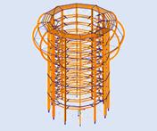 Programa de cálculo estrutural RSTAB | Torre de observação na ilha de Rügen, Alemanha