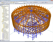 Biokraftwerk Schilling GmbH | Realizado com o RSTAB pelo gabinete de engenharia Georg Guter, Stetten, Alemanha | Georg.Guter@t-online.de