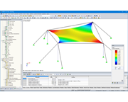 Konturlinien nach Formfindung in RFEM