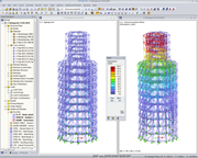 Estrutura de andaimes para reabilitação de torre de igreja em Kerpen | Desenhado com o RFEM por IB Klimpel, Bochum, Alemanha | www.ib-klimpel.de