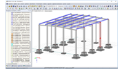 Fundações na representação 3D no RFEM