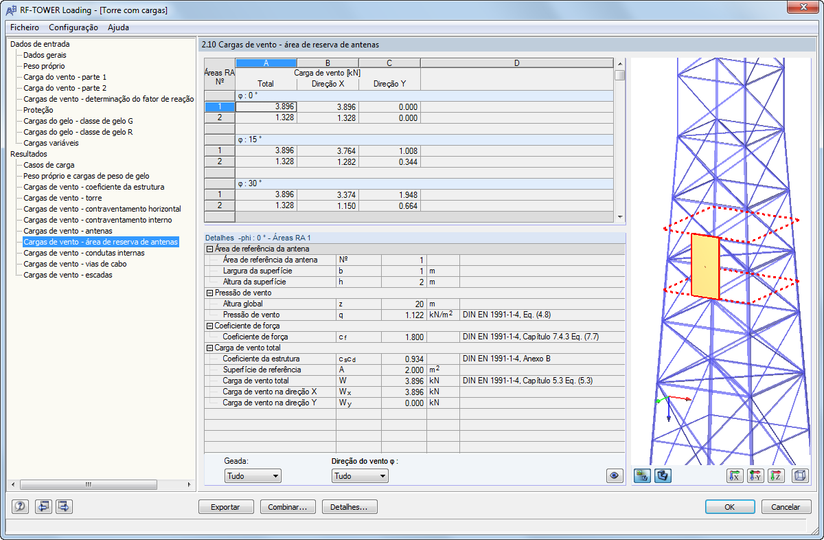 2.10 Windlasten - Antennenersatzflächen