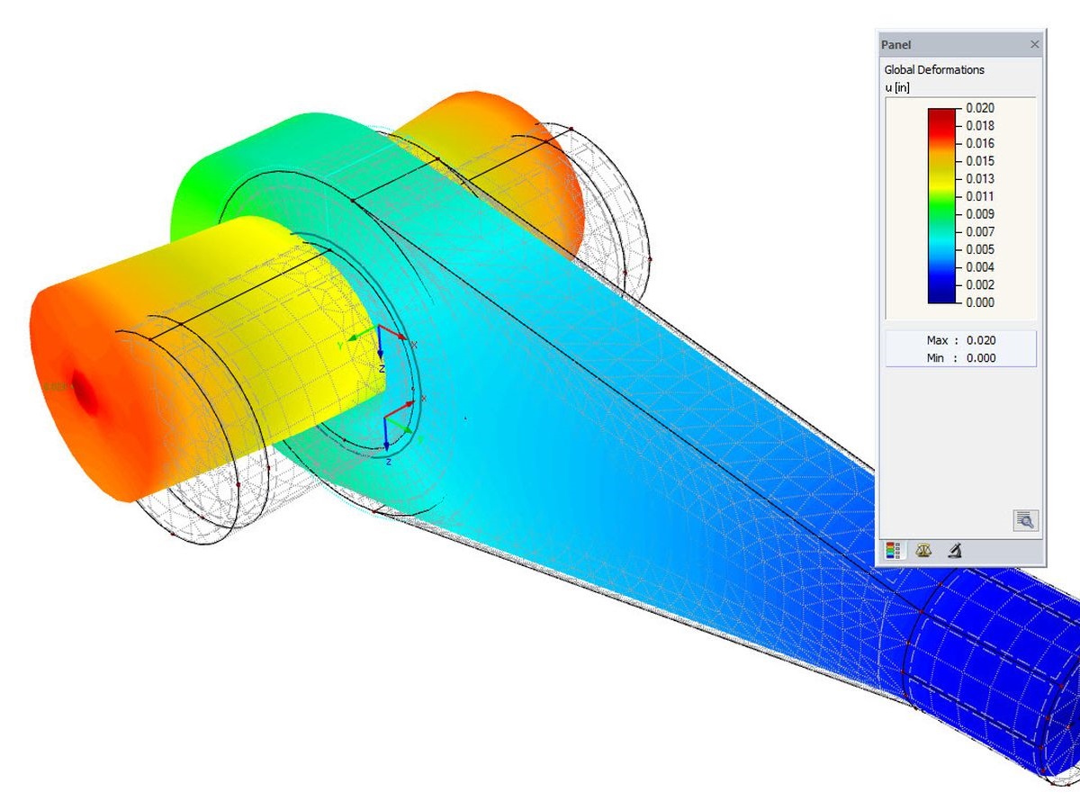 Análise de elementos finitos não-linear de ligações em aço no RFEM (em inglês)