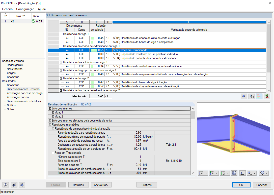 Maske 3.1 Nachweise - Zusammenfassung