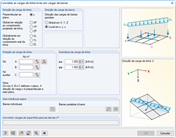 Freie Linienlast in Stablasten umwandeln