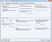 Configuração de detalhes para cálculo no CRANEWAY