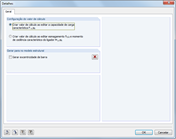 Detaileinstellungen für die Bemessung