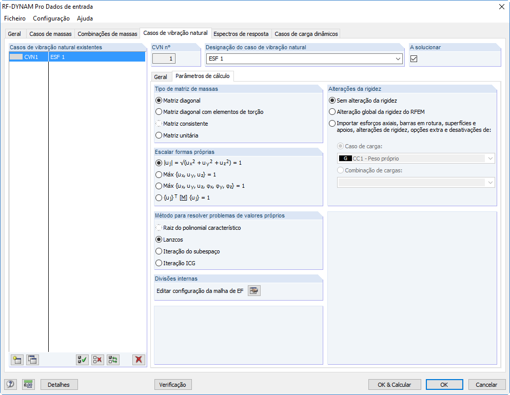 Berechnungsparameter
