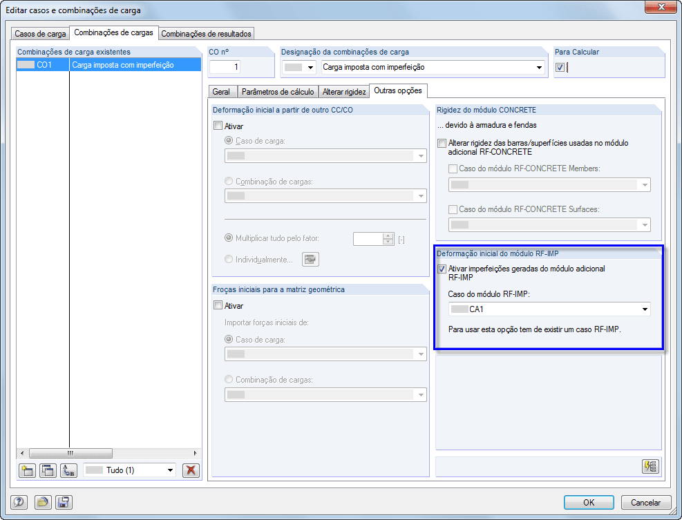 Vorverformtes FE-Netz in einer Lastkombination