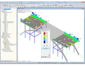 Bemessungsschnittgrößen für Bauzustand 3 in RFEM