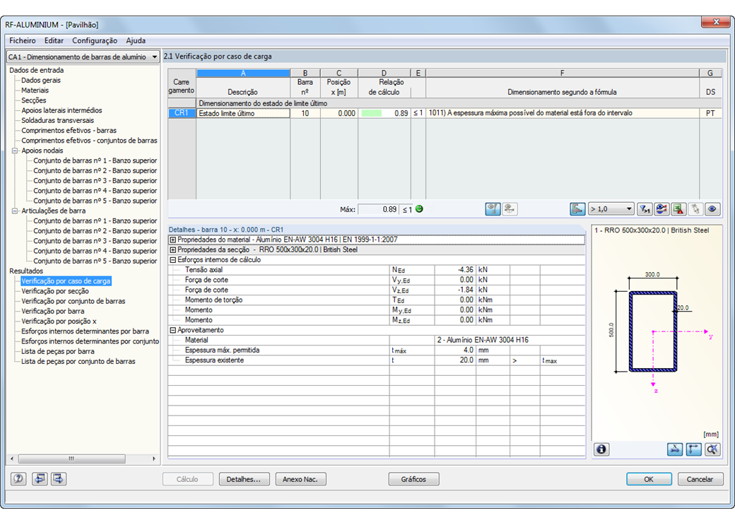 .1 Nachweise lastfallweise