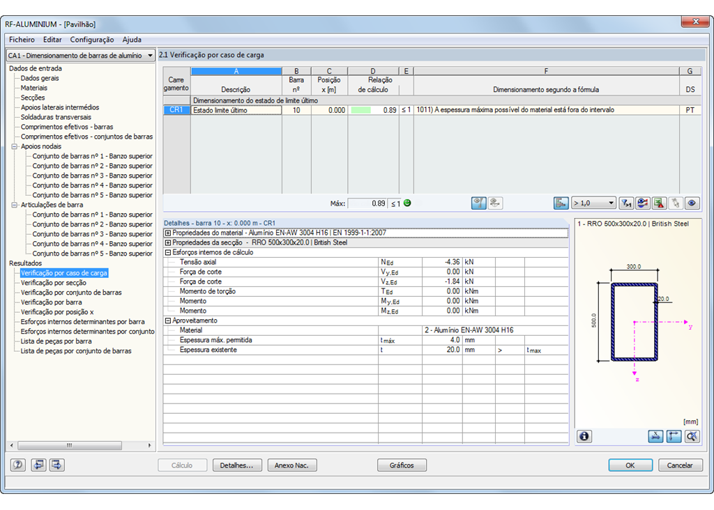 .1 Nachweise lastfallweise