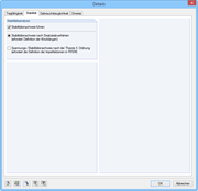 Detaileinstellungen Stabilität