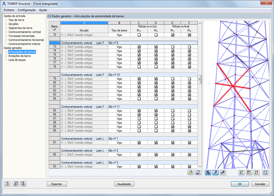 Generierte Mastdaten