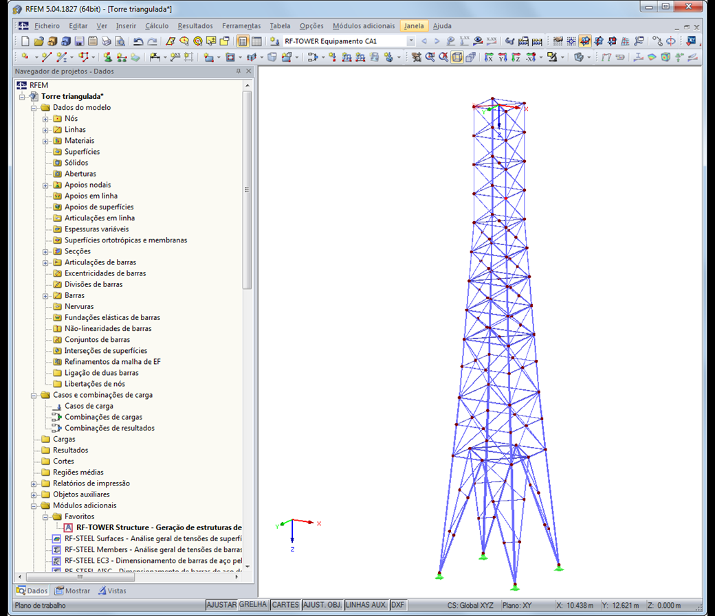 Mastdarstellungen in RFEM