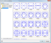 Bibliothek mit inneren Bühnen