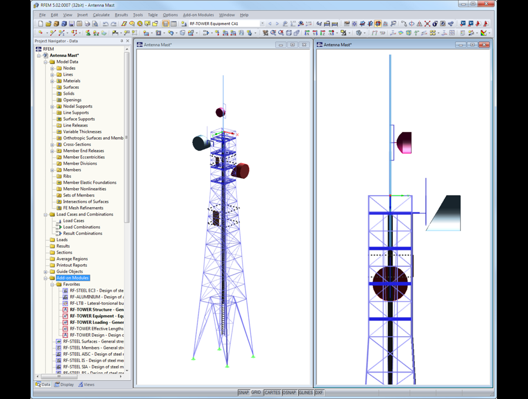 Exportiertes RFEM-Modell