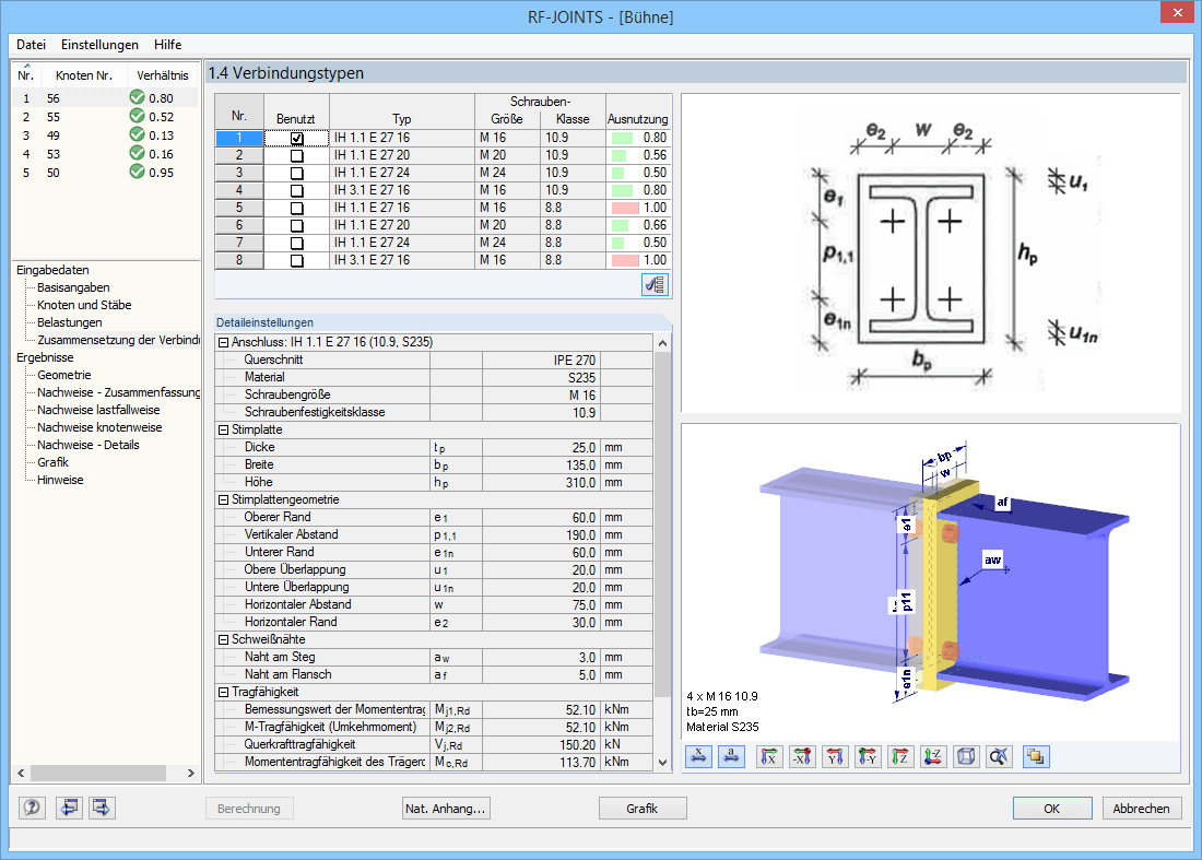 Auswahl des Verbindungstyps