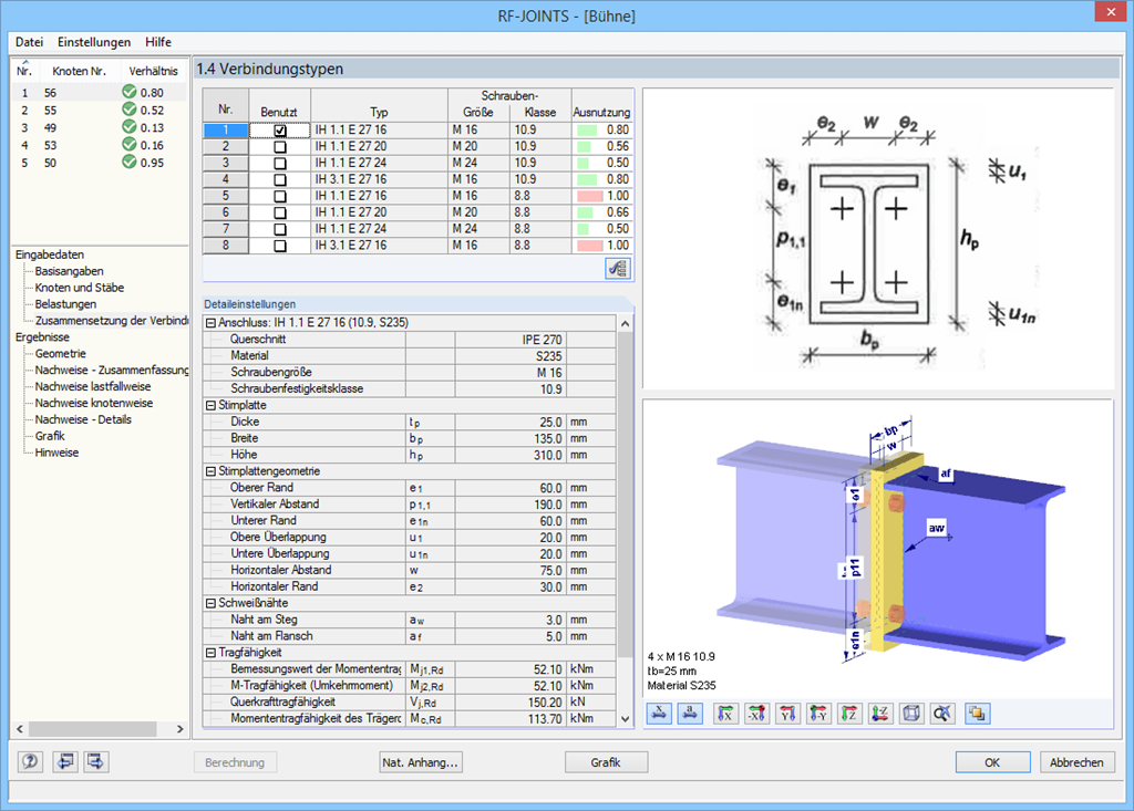 Auswahl des Verbindungstyps