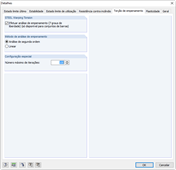 Ativação do módulo adicional RF-/STEEL Warping Torsion no RF-/STEEL EC3
