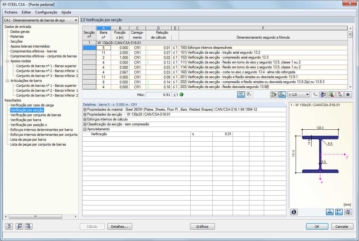 Maske 2.2 Nachweise querschnittsweise