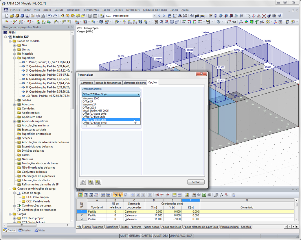 Office 2007 Estilo Preto
