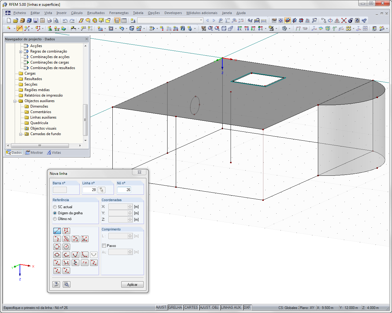 Grafische Modellierung über Hintergrund-Folien