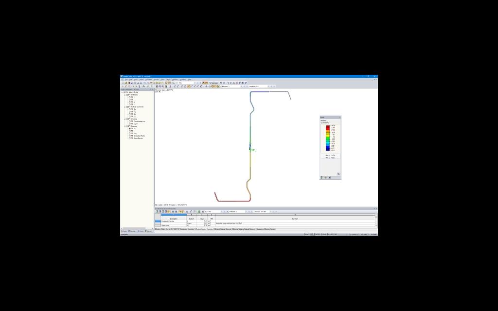Secção efetiva de um perfil em Z formado a frio no SHAPE-THIN 9